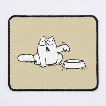 Mouse Pad Simons Cat Feed Me Food Now Funny, For Men Simons Cat Retro, For Women Trending 11.8 x 9.8 inch Computer Mat Gaming Office Mousepad