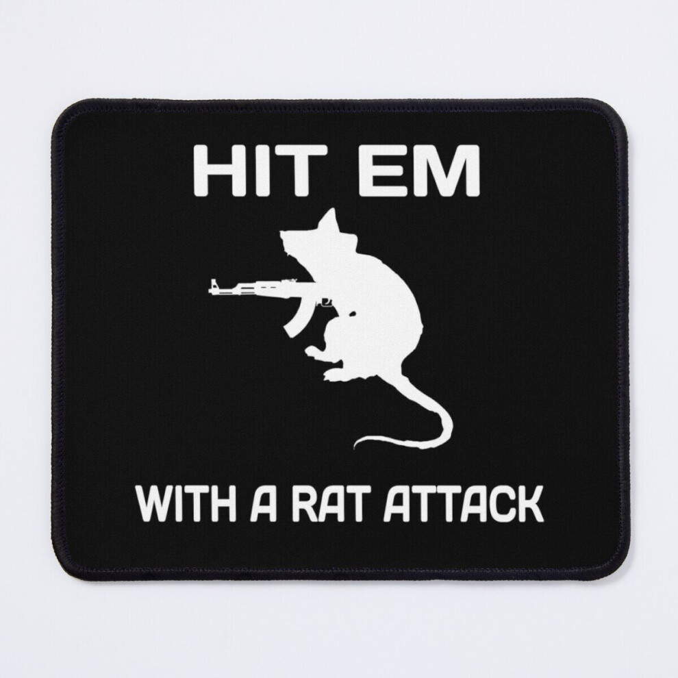 Mouse Pad Escape From Tarkov - Hit Em With A Rat Attack 11.8 X 9.8 Inch Computer Mat Gaming Office Mousepad 7802738145274