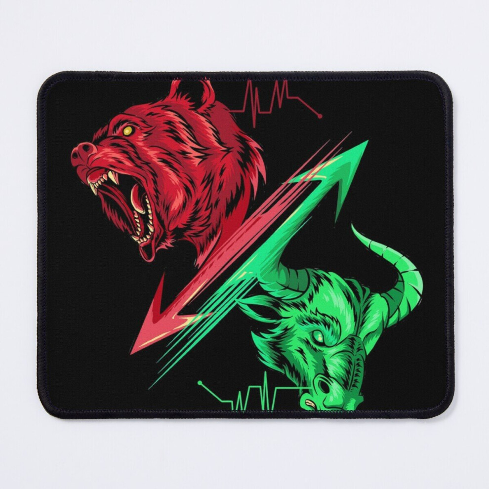 Mouse Pad Bear Vs Bull Trading 11.8 X 9.8 Inch Computer Mat Gaming Office Mousepad 7802738123807