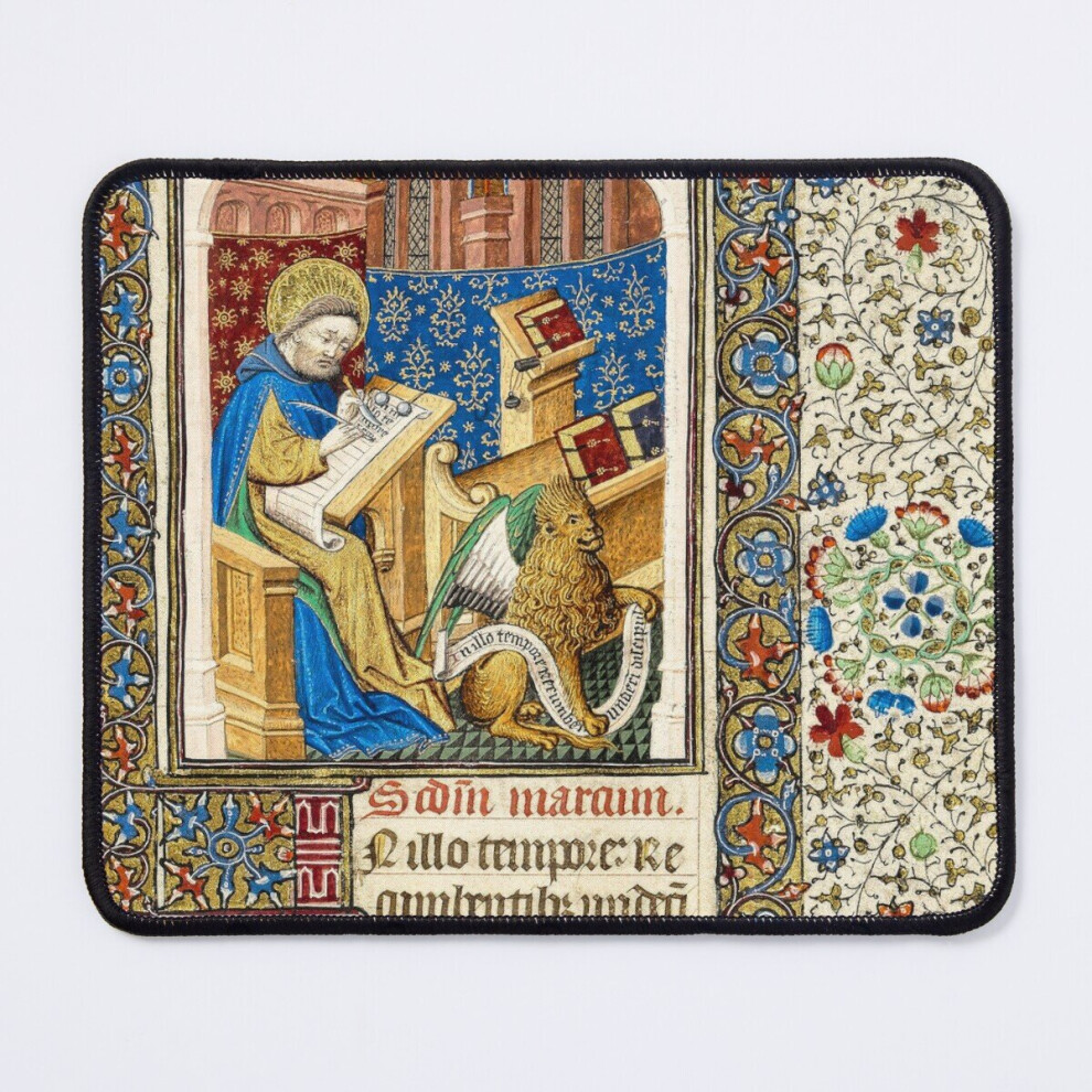 Mouse Pad Saint Mark, From A Medieval Manuscript 11.8 X 9.8 Inch Computer Mat Gaming Office Mousepad 7802738163643
