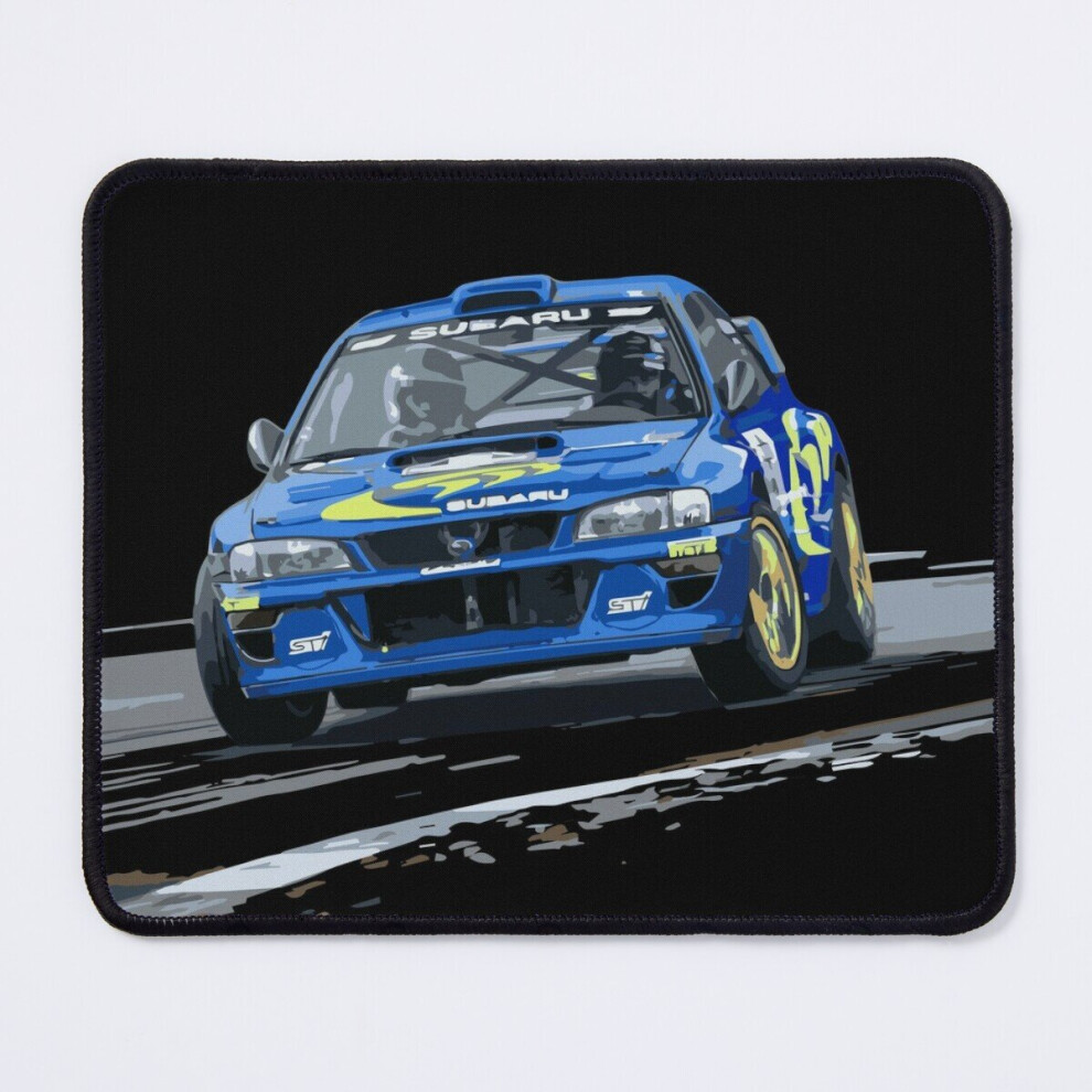 Mouse Pad Jdm Colin Mcrae World Rally Champion Wrc Gc8 22B Car 555 Power Slide 11.8 X 9.8 Inch Computer Mat Gaming Office Mousepad Blue 7802738113815