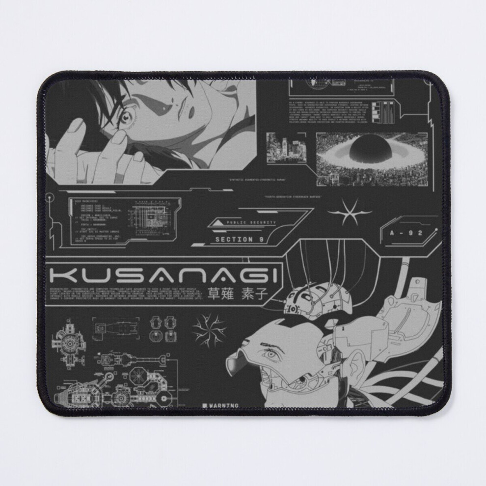 Mouse Pad Ghost In The Shell Cyberpunk Anime Design 11.8 X 9.8 Inch Computer Mat Gaming Office Mousepad 7802738116397