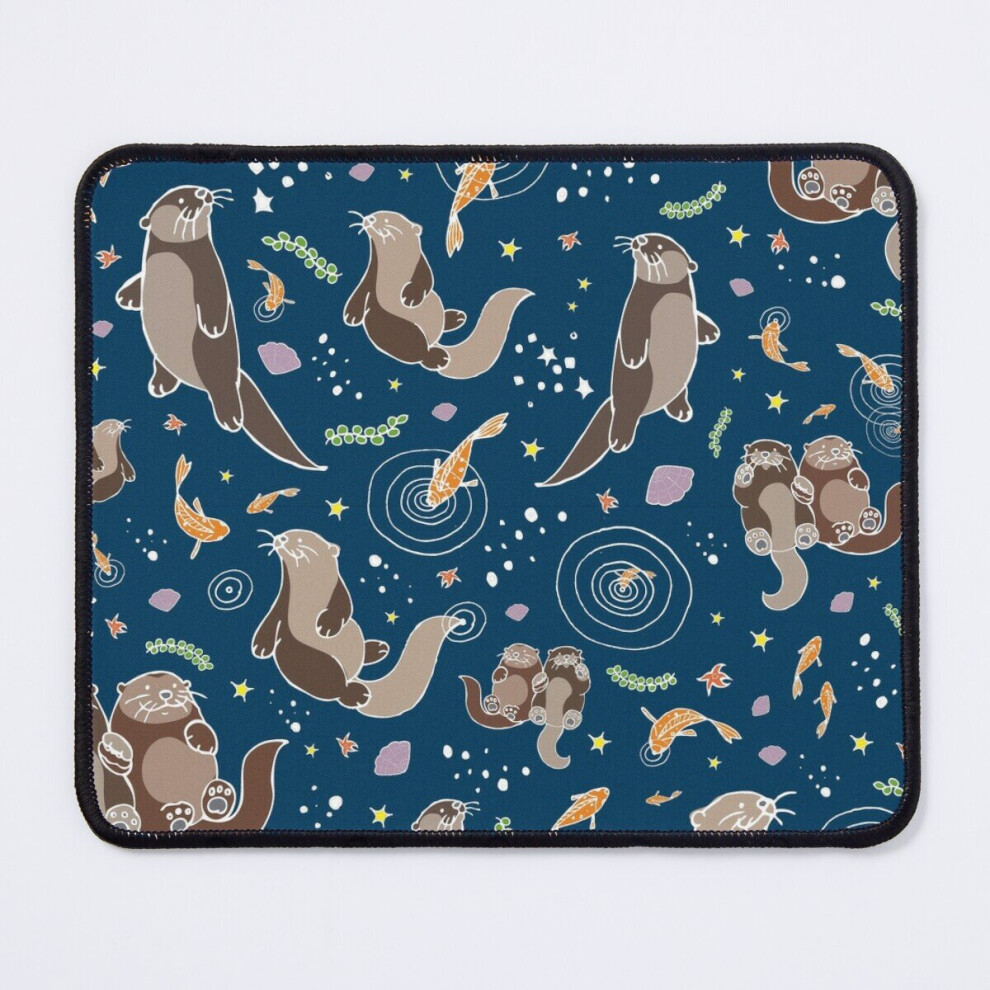 Mouse Pad Sea Otters At Night 11.8 X 9.8 Inch Computer Mat Gaming Office Mousepad 7802738148992