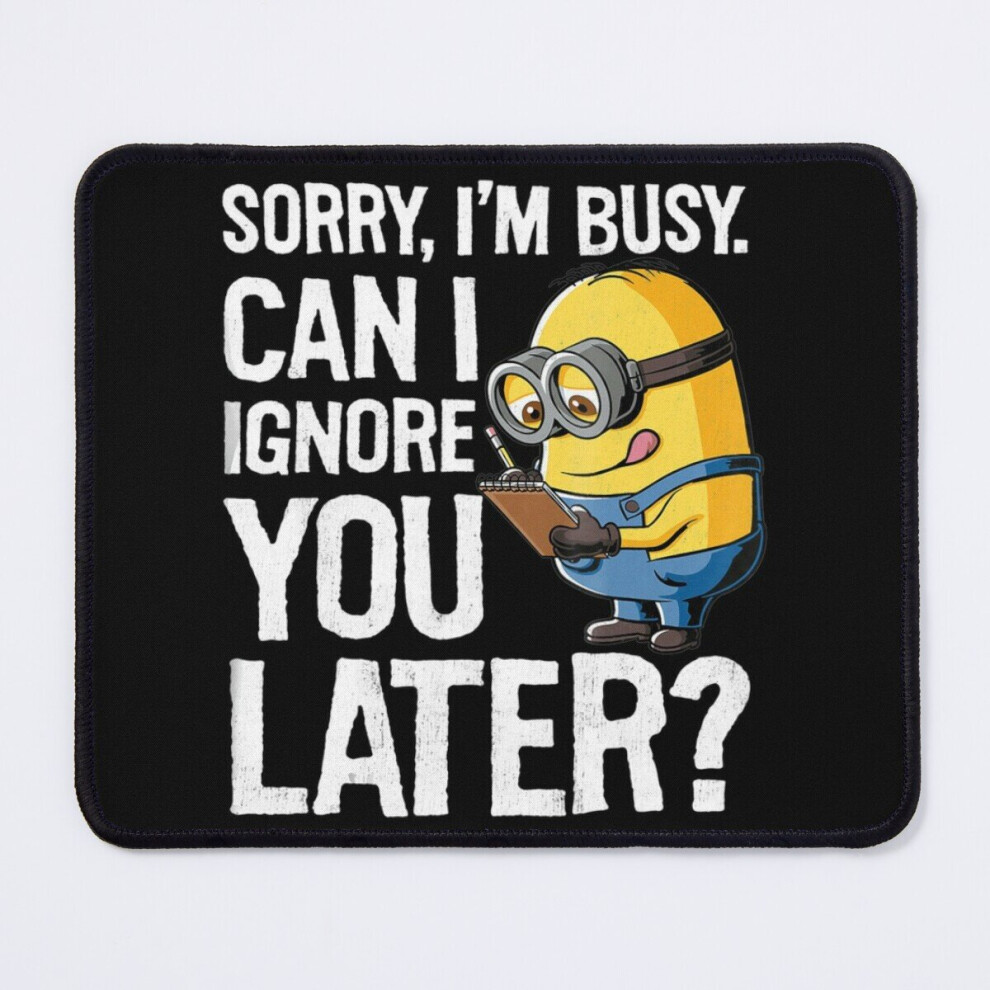 Mouse Pad Despicable Me Minions Can I Ignore You Later Graphic  11.8 x 9.8 inch Computer Mat Gaming Office Mousepad