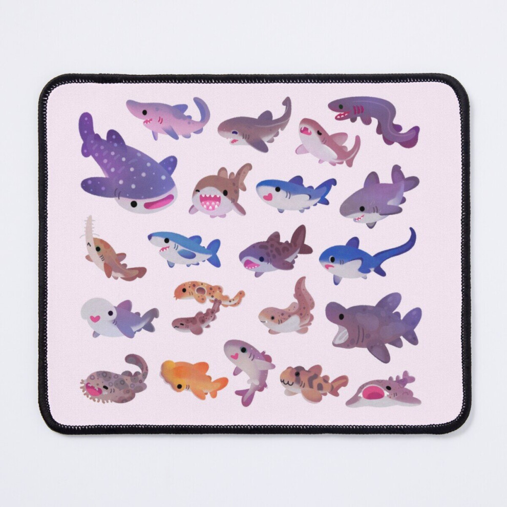 Mouse Pad Shark Day - Pastel 11.8 X 9.8 Inch Computer Mat Gaming Office Mousepad 7802738133875