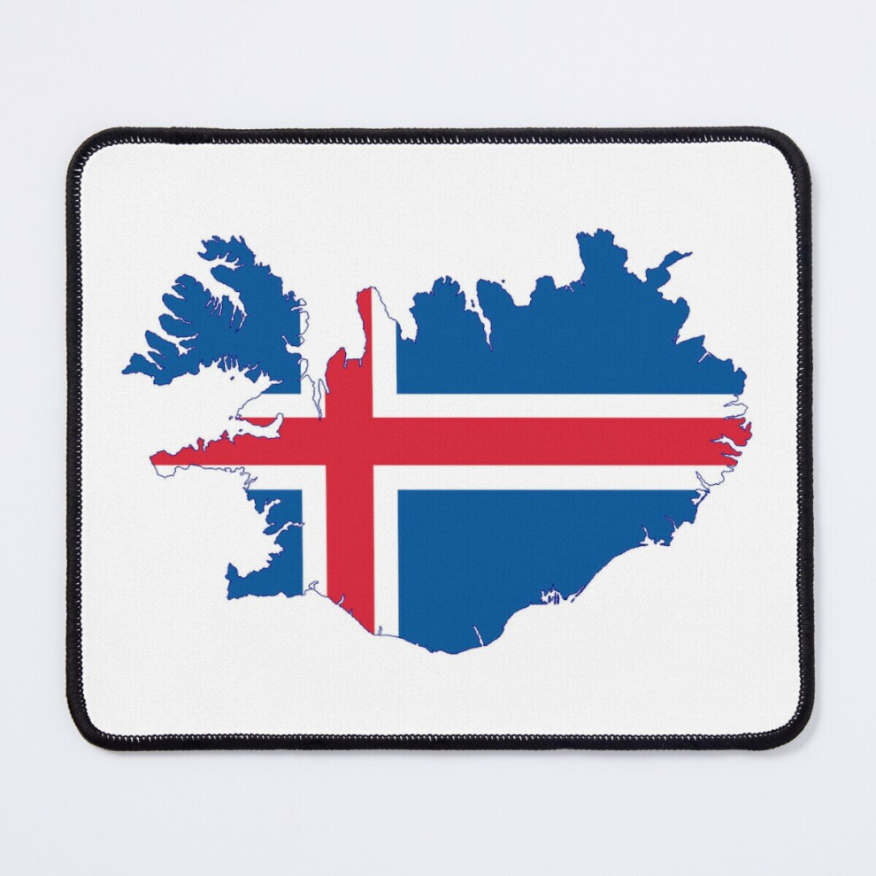 Mouse Pad Iceland Flag Map 11.8 X 9.8 Inch Computer Mat Gaming Office Mousepad 7802738195569
