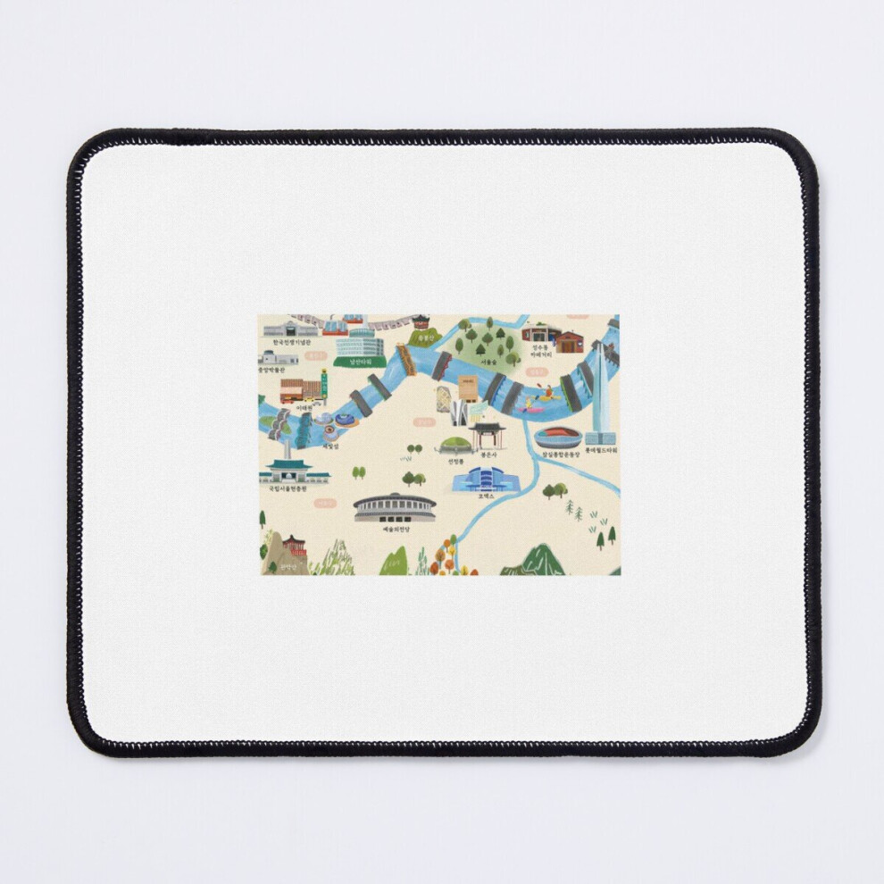 Mouse Pad Map Of Seoul For Sightseeing You Need To Know 11.8 X 9.8 Inch Computer Mat Gaming Office Mousepad 7802738158878