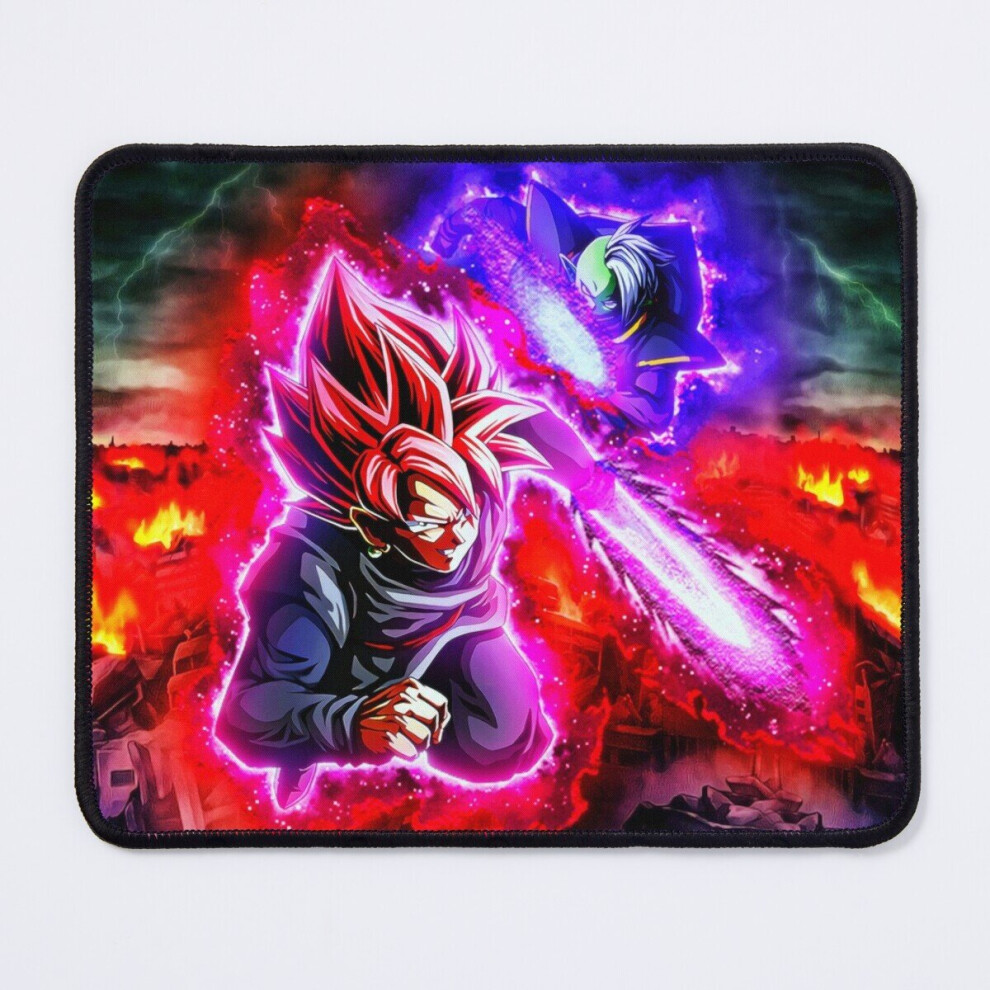 Mouse Pad Goku And Zamasu Ssjr Dbs 11.8 X 9.8 Inch Computer Mat Gaming Office Mousepad Black 7802738198270
