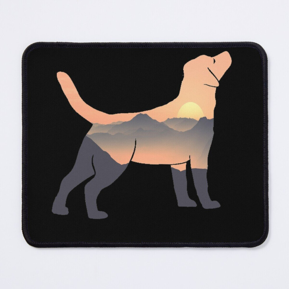 Mouse Pad Labrador Dog Silhouette Sun Mountain Labrador Retriever Gift 11.8 X 9.8 Inch Computer Mat Gaming Office Mousepad 7802738198713