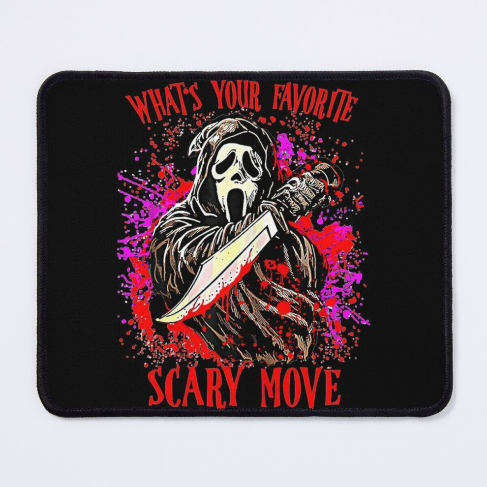Mouse Pad Ghostface Scream Halloween What_s Your Favorite Scary Movie 11.8 X 9.8 Inch Computer Mat Gaming Office Mousepad 7802738141641