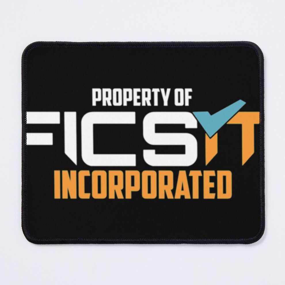 Mouse Pad Property Of Ficsit Satisfactory Emblem 11.8 X 9.8 Inch Computer Mat Gaming Office Mousepad 7802738182231