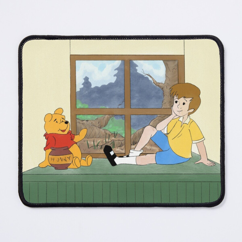 Mouse Pad Winnie The Pooh And Christopher Robin 11.8 X 9.8 Inch Computer Mat Gaming Office Mousepad 7802738175936