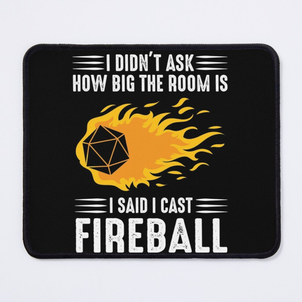 Mouse Pad I Cast Fireball Wizard Sorcerer Dm Gift Ttrpg 11.8 X 9.8 Inch Computer Mat Gaming Office Mousepad 7802738112573