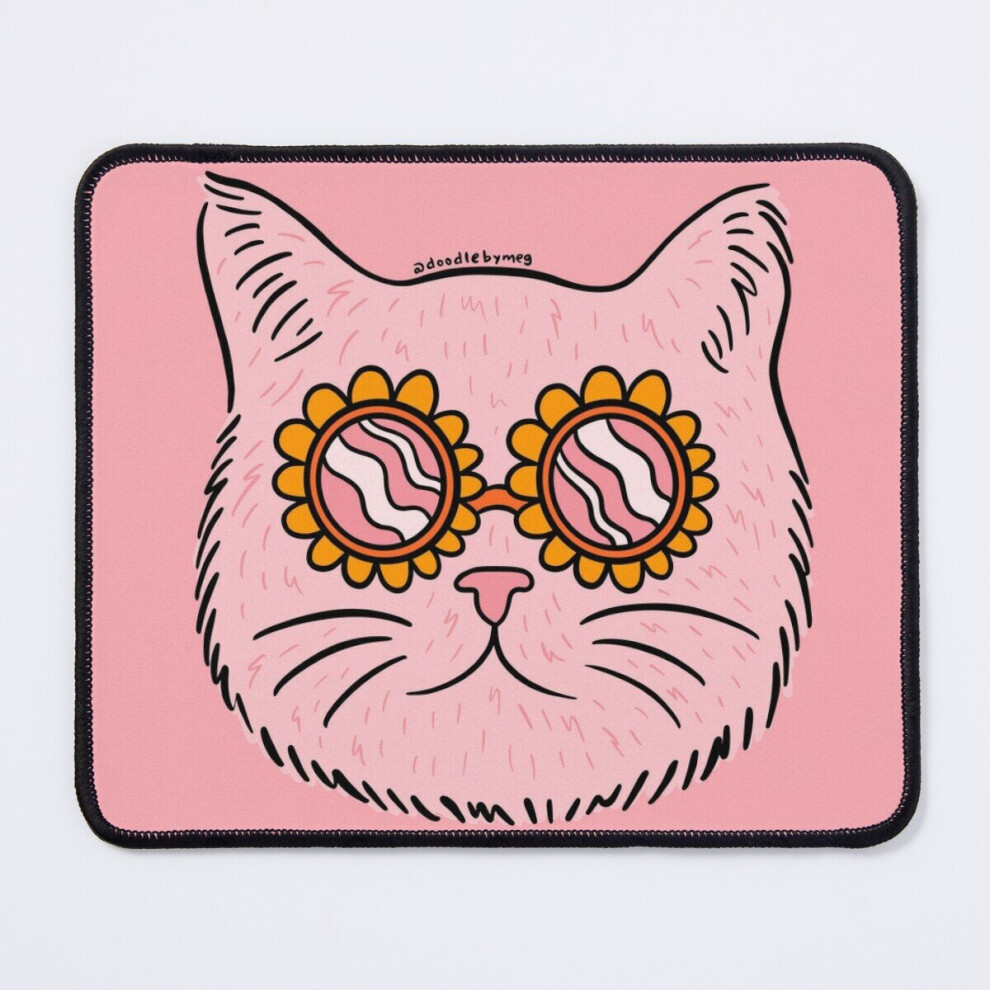 Mouse Pad Groovy Cat 11.8 X 9.8 Inch Computer Mat Gaming Office Mousepad 7802738191752