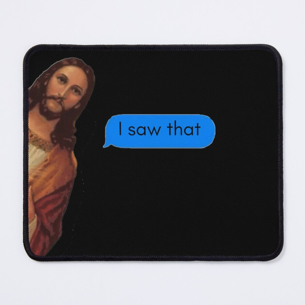Mouse Pad Jesus Omg Waffles Funny Meme Tiktok 11.8 X 9.8 Inch Computer Mat Gaming Office Mousepad 7802738174687