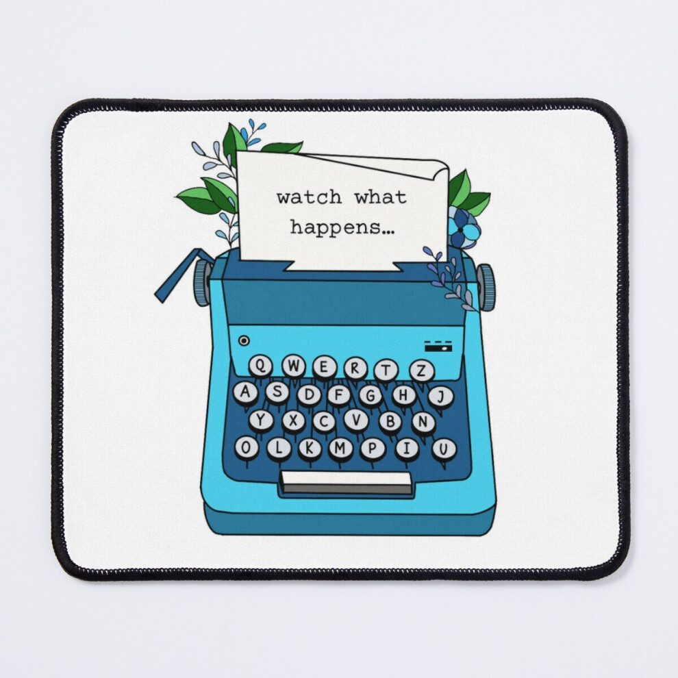 Mouse Pad Watch What Happens Typewriter 11.8 X 9.8 Inch Computer Mat Gaming Office Mousepad 7802738201376
