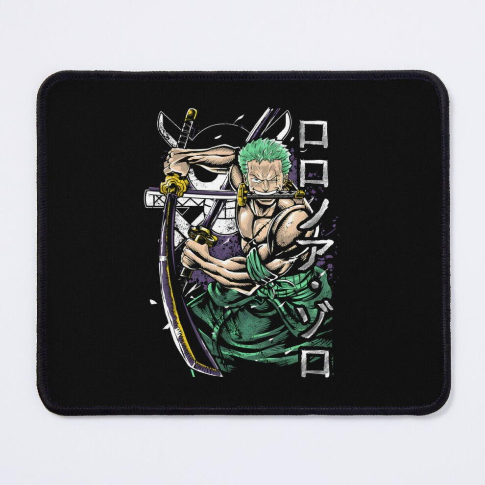 Mouse Pad Fanart Devil Eyes Roronoa Zoro 11.8 X 9.8 Inch Computer Mat Gaming Office Mousepad 7802738185539