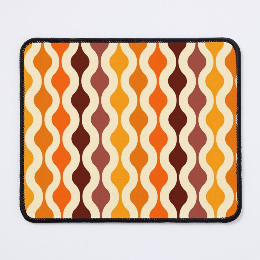 Mouse Pad Groovy 70'S Pattern Fall Colors 11.8 X 9.8 Inch Computer Mat Gaming Office Mousepad 7802738121537