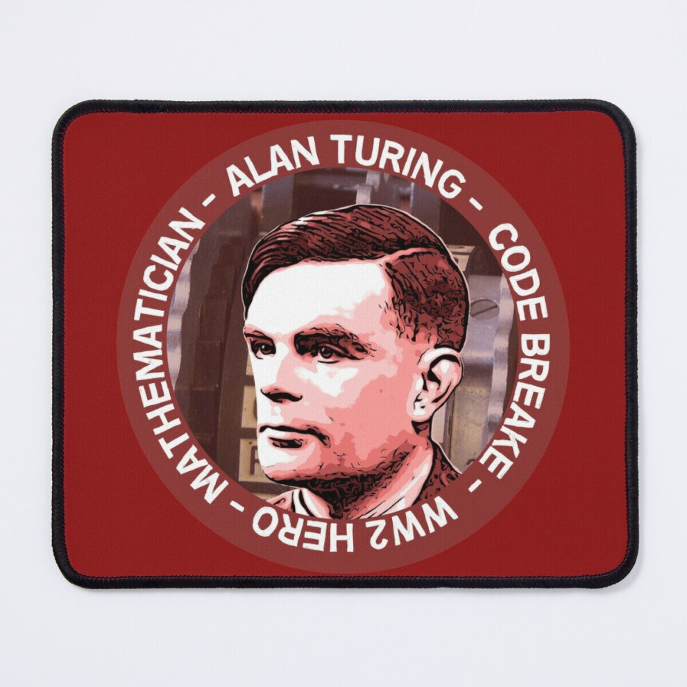 Mouse Pad Alan Turing - Mathematicians - Computer Scientist - Gay Ww2 War Hero Enigma Professor 11.8 X 9.8 Inch Computer Mat Gaming Office Mousepad 7802738161564