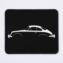 Mouse Pad Porsche 356 SC Coupe Silhouette 11.8 x 9.8 inch Computer Mat Gaming Office Mousepad