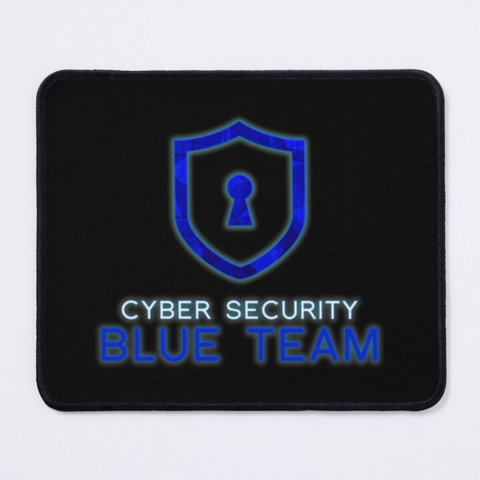 Mouse Pad Cyber Security Team Shield And Matrix Rain - Transp Bg 11.8 X 9.8 Inch Computer Mat Gaming Office Mousepad Blue 7802738185997
