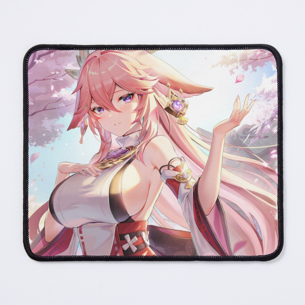 Mouse Pad Yae Miko 11.8 X 9.8 Inch Computer Mat Gaming Office Mousepad 7802738206548