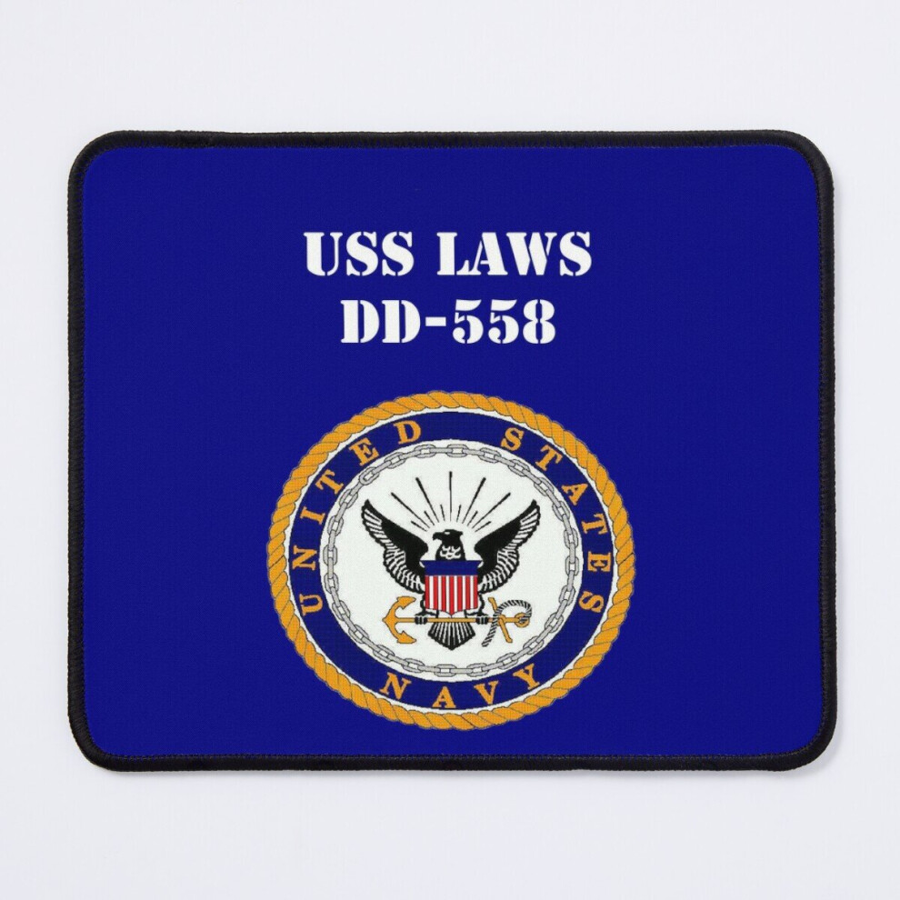 Mouse Pad Uss Laws (Dd-558) Ship's Store 11.8 X 9.8 Inch Computer Mat Gaming Office Mousepad 7802738190960