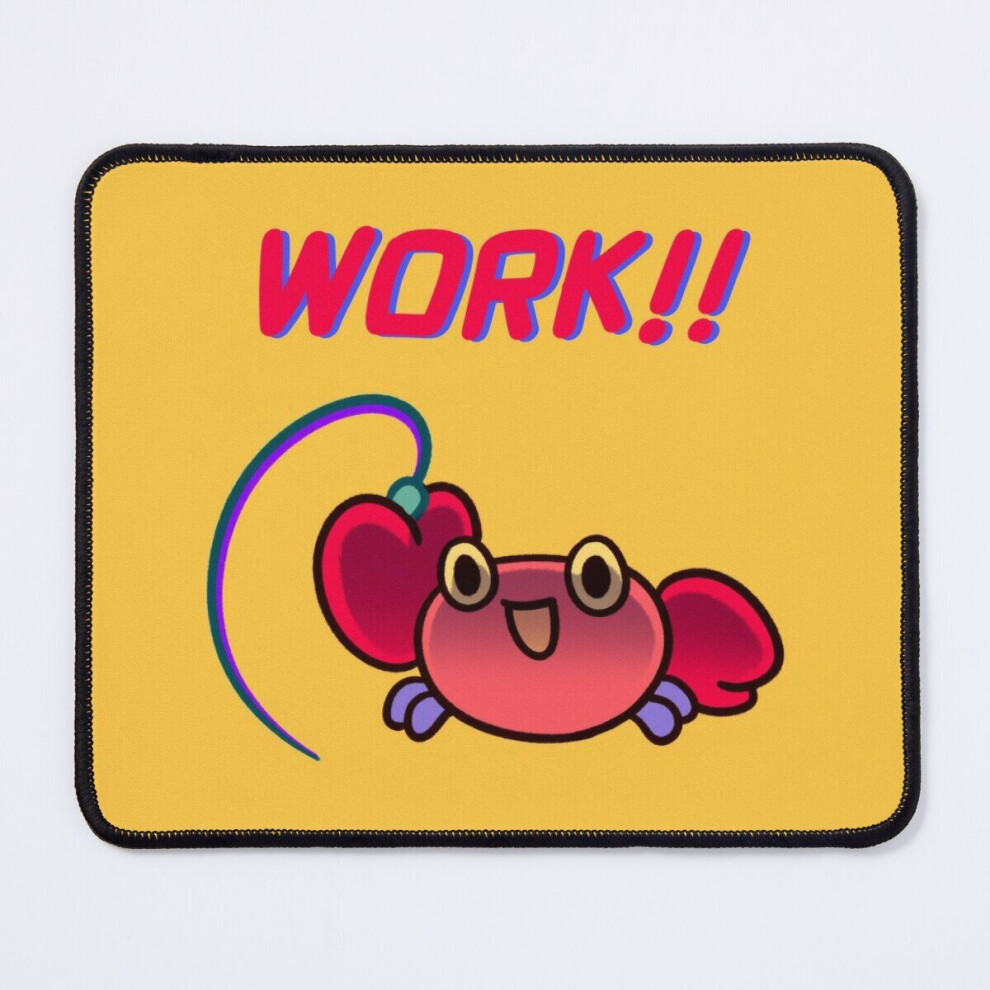 Mouse Pad Crabby Crab - Work Hard 11.8 X 9.8 Inch Computer Mat Gaming Office Mousepad 7802738113419