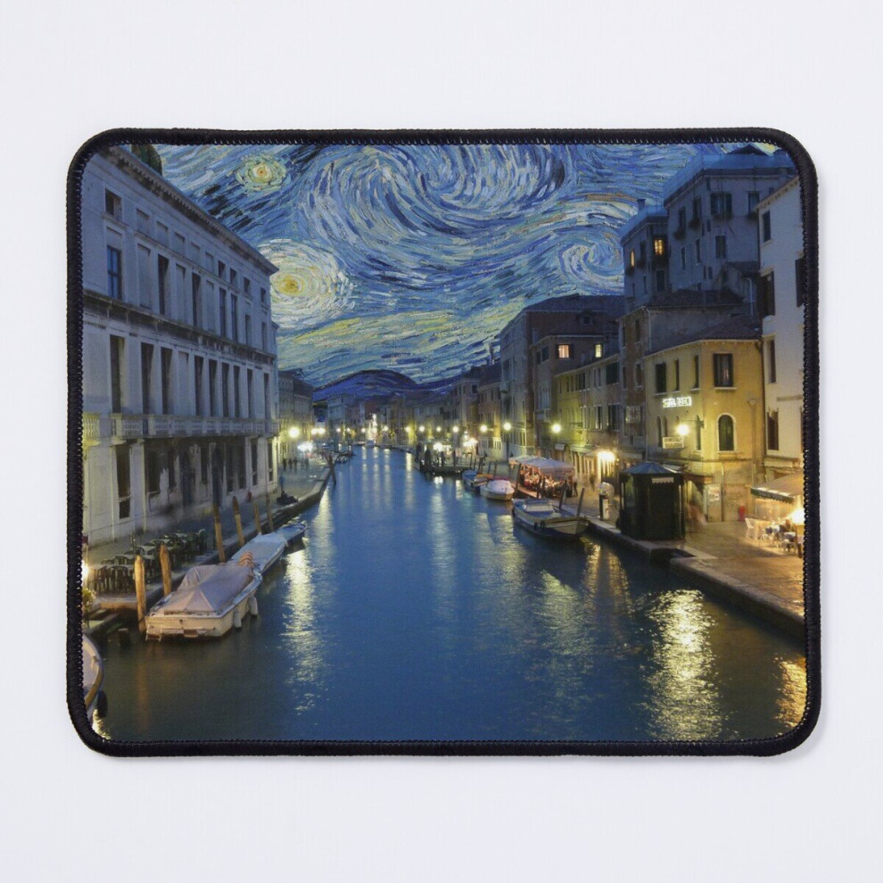 Mouse Pad Starry Night In Venice Mashup 11.8 X 9.8 Inch Computer Mat Gaming Office Mousepad 7802738121612