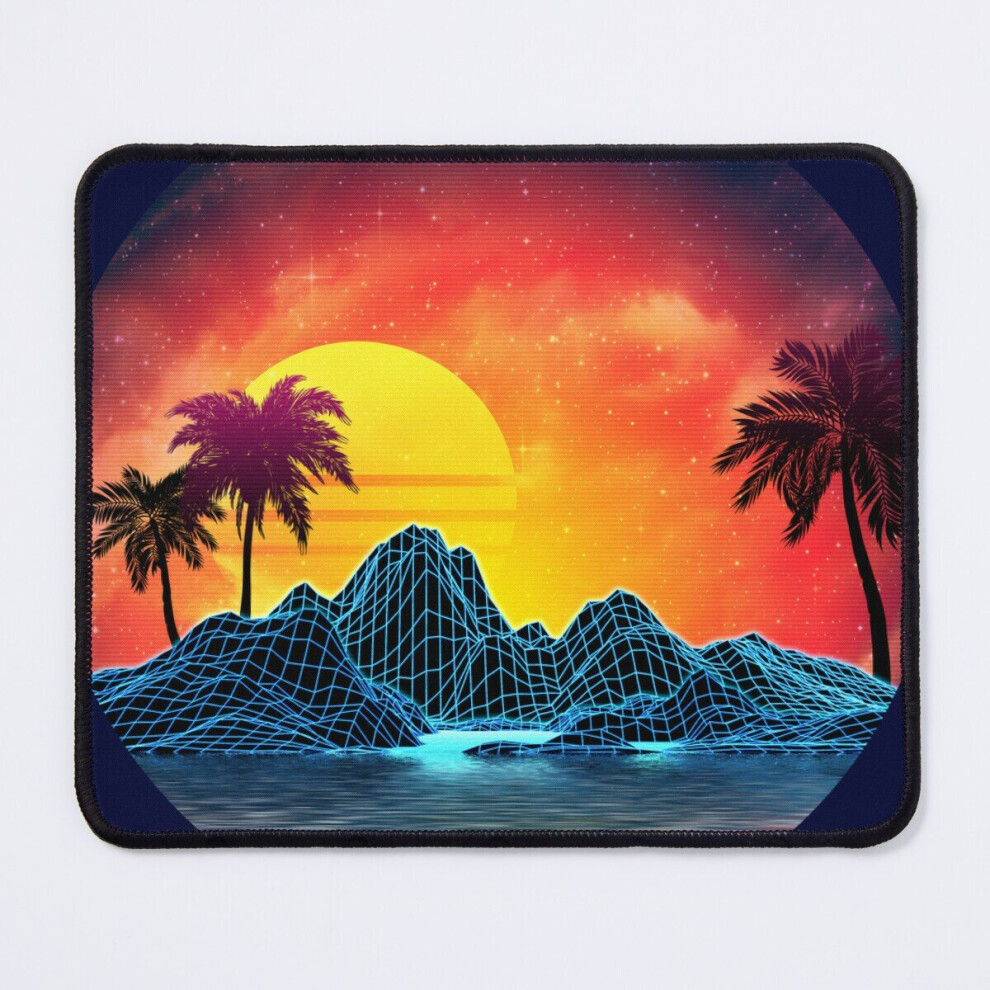 Mouse Pad 80S Retro Aesthetic Vaporwave Sunset 11.8 X 9.8 Inch Computer Mat Gaming Office Mousepad 7802738202830