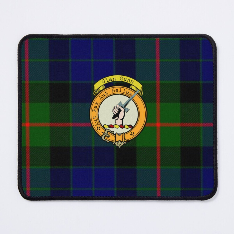 Mouse Pad Gunn Scottish Tartan And Crest 11.8 X 9.8 Inch Computer Mat Gaming Office Mousepad 7802738136630
