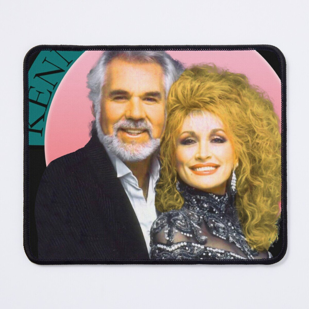 Mouse Pad Vintage 1990 Kenny Rogers Dolly Parton Hommes 11.8 X 9.8 Inch Computer Mat Gaming Office Mousepad 7802738184068
