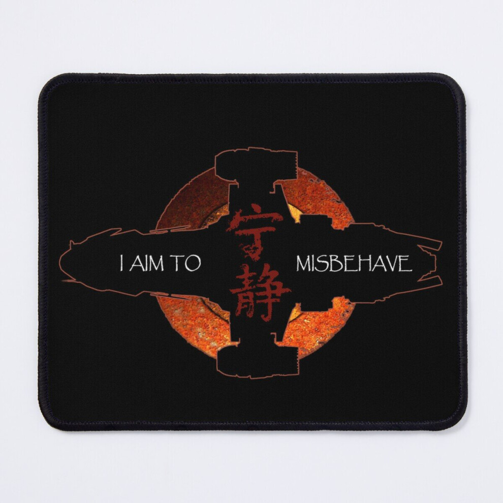 Mouse Pad I Aim To Misbehave - Firefly 11.8 X 9.8 Inch Computer Mat Gaming Office Mousepad 7802738119046