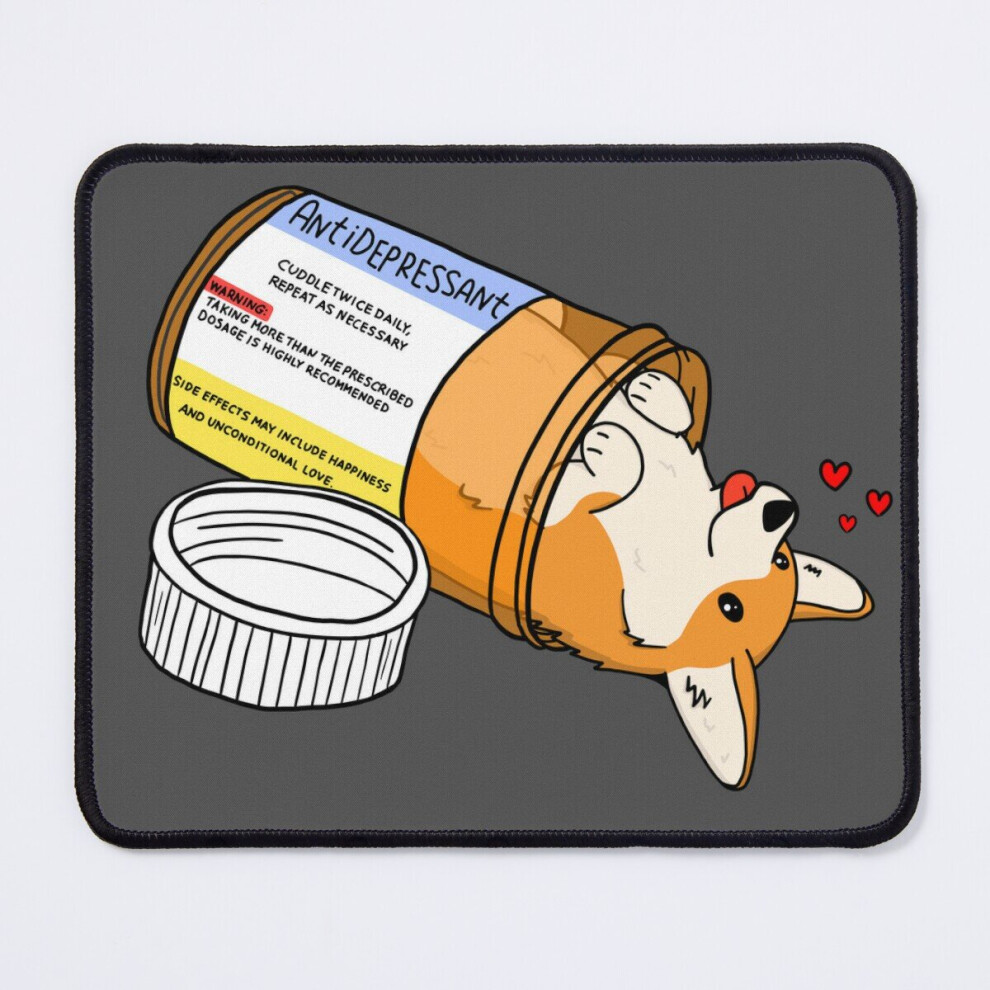 Mouse Pad Puppy Antidepressant Love Medicine 11.8 X 9.8 Inch Computer Mat Gaming Office Mousepad 7802738136654