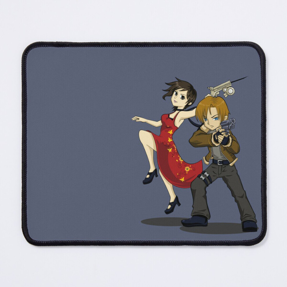 Mouse Pad Re4 Chibi Ada And Leon 11.8 X 9.8 Inch Computer Mat Gaming Office Mousepad 7802738178357