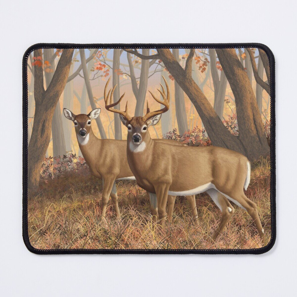 Mouse Pad Whitetail Deer Monster Buck And Doe 11.8 X 9.8 Inch Computer Mat Gaming Office Mousepad 7802738173406