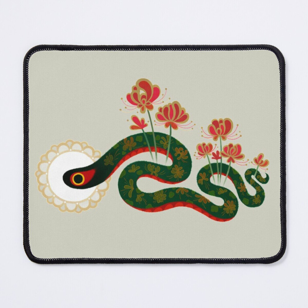 Mouse Pad Snake And Flower 11.8 X 9.8 Inch Computer Mat Gaming Office Mousepad 7802738131802
