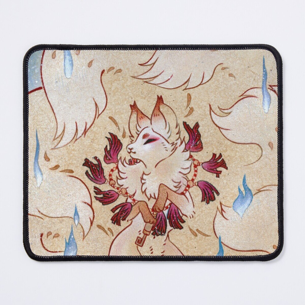 Mouse Pad Apotheosis - Teakitsune Fox Yokai 11.8 X 9.8 Inch Computer Mat Gaming Office Mousepad 7802738142945