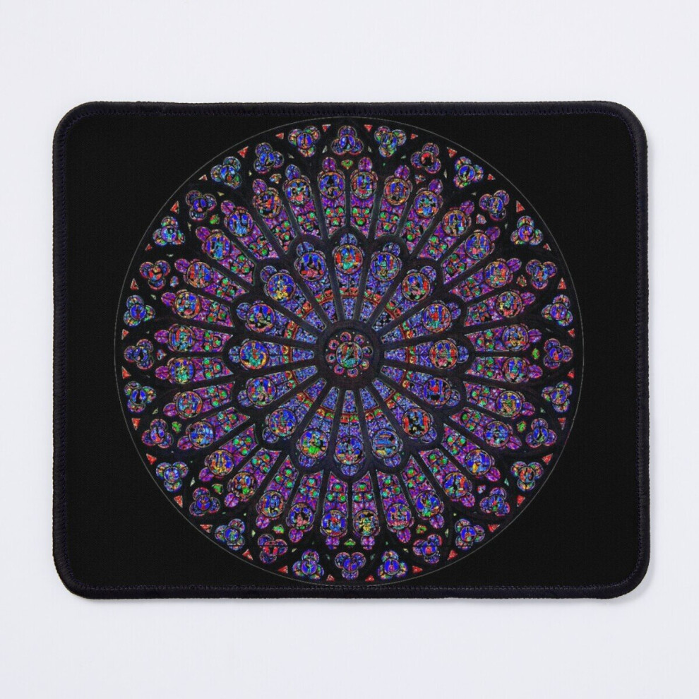 Mouse Pad Notre Dame Rose Window - Paris, France, Cathedral 11.8 X 9.8 Inch Computer Mat Gaming Office Mousepad 7802738161809