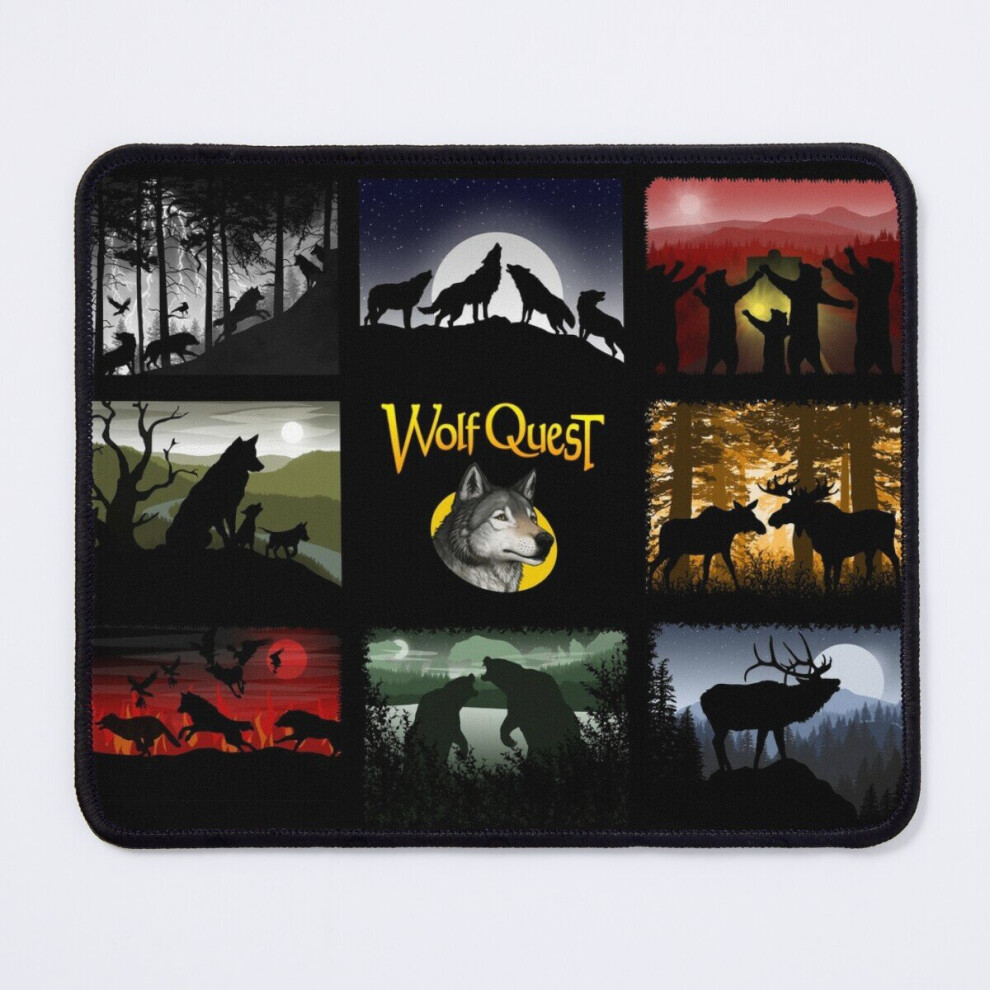 Mouse Pad Mosaic Of Wolfquest Dreams 11.8 X 9.8 Inch Computer Mat Gaming Office Mousepad 7802738136814