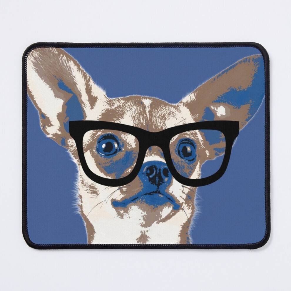 Mouse Pad Hipster Nerd Chihuahua, Adorable Dog 11.8 X 9.8 Inch Computer Mat Gaming Office Mousepad 7802738140767