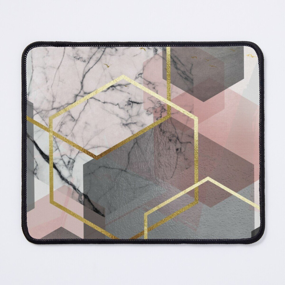 Mouse Pad Abstract Geo In Blushk 11.8 X 9.8 Inch Computer Mat Gaming Office Mousepad 7802738202151