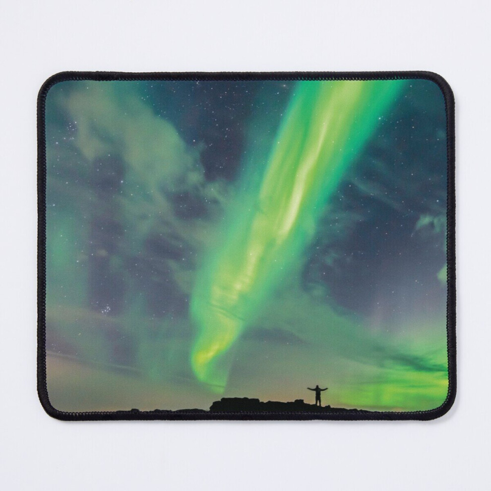 Mouse Pad Celebrating The Northern Lights In Iceland 11.8 X 9.8 Inch Computer Mat Gaming Office Mousepad 7802738151015
