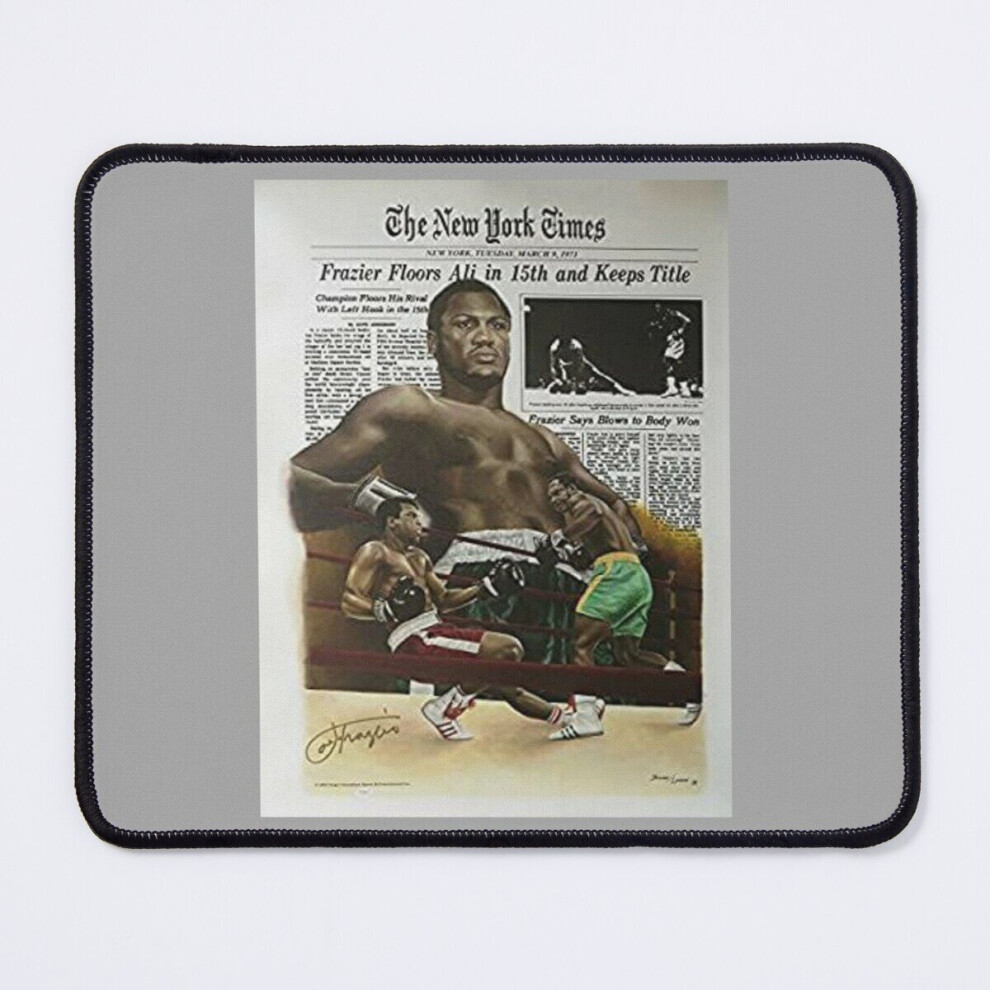 Mouse Pad Joe Frazier Vs Muhammad Ali Newspaper Promo 11.8 X 9.8 Inch Computer Mat Gaming Office Mousepad 7802738190335