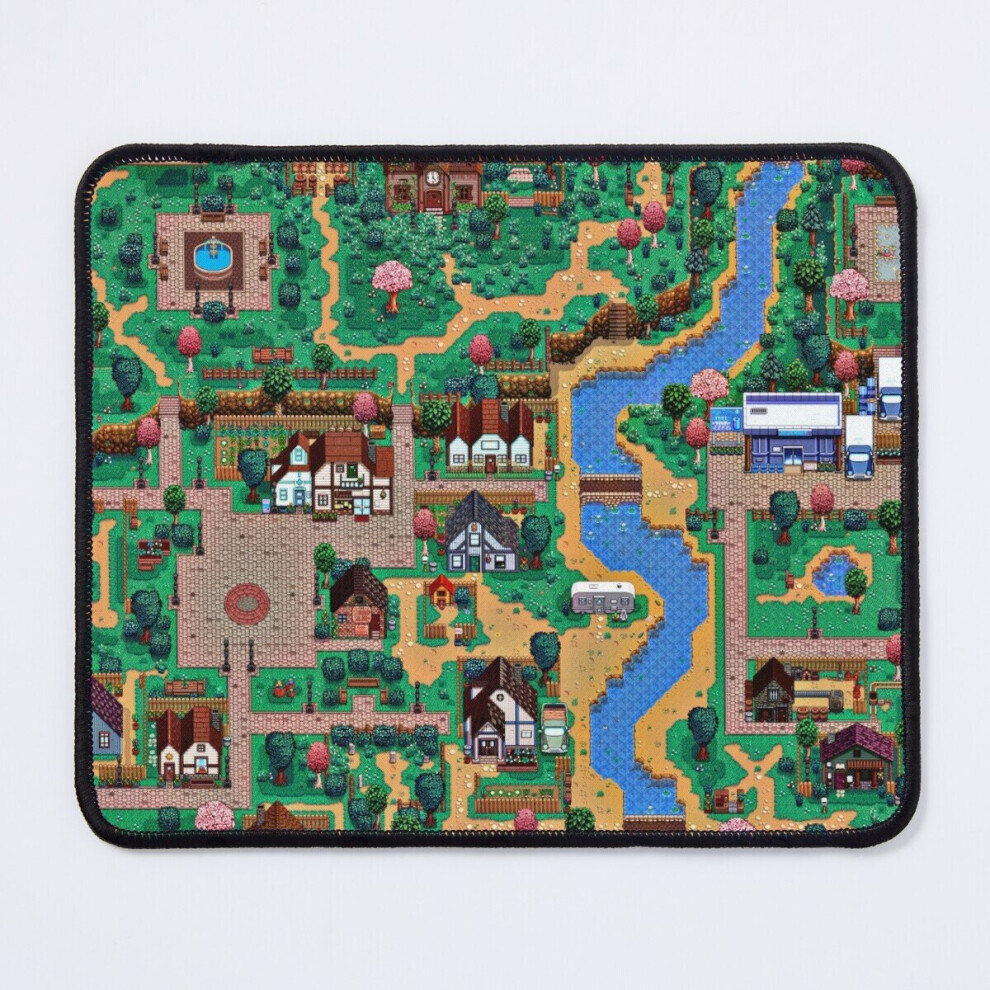 Mouse Pad Stardew Valley Town Map 11.8 X 9.8 Inch Computer Mat Gaming Office Mousepad 7802738124279