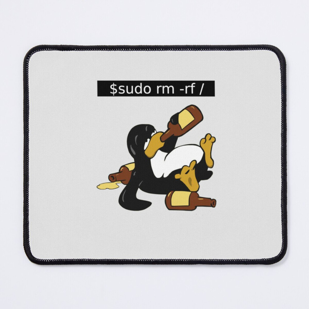 Mouse Pad Funny Linux Command - Funny Linux Linux Tux T-Shirt 11.8 X 9.8 Inch Computer Mat Gaming Office Mousepad 7802738152760