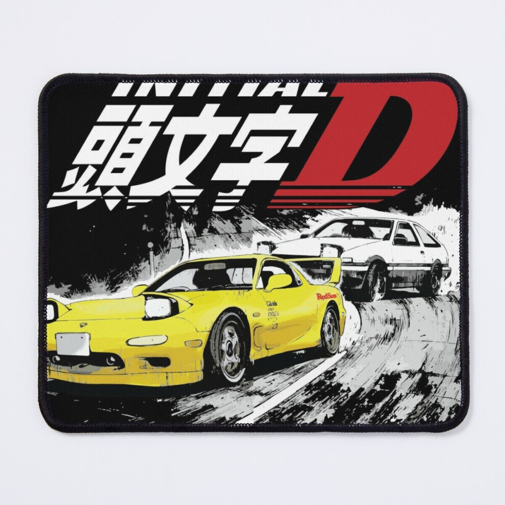 Mouse Pad Initial D Fd Rx7 Stage 1 Drifting - Keisuke Takahashi's Redsuns Vs Takumi 86 11.8 X 9.8 Inch Computer Mat Gaming Office Mousepad 7802738136869