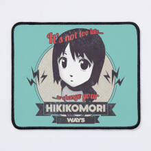 Mouse Pad NHK It's Not Too Late To Change Your Hikikomori Ways! 11.8 x 9.8 inch Computer Mat Gaming Office Mousepad