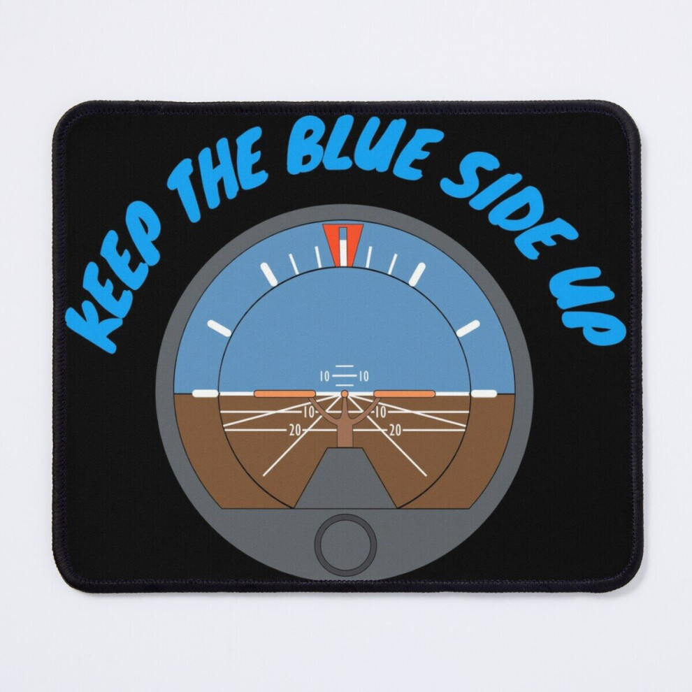 Mouse Pad Keep The Side Up-Aviation 11.8 X 9.8 Inch Computer Mat Gaming Office Mousepad Blue 7802738195262