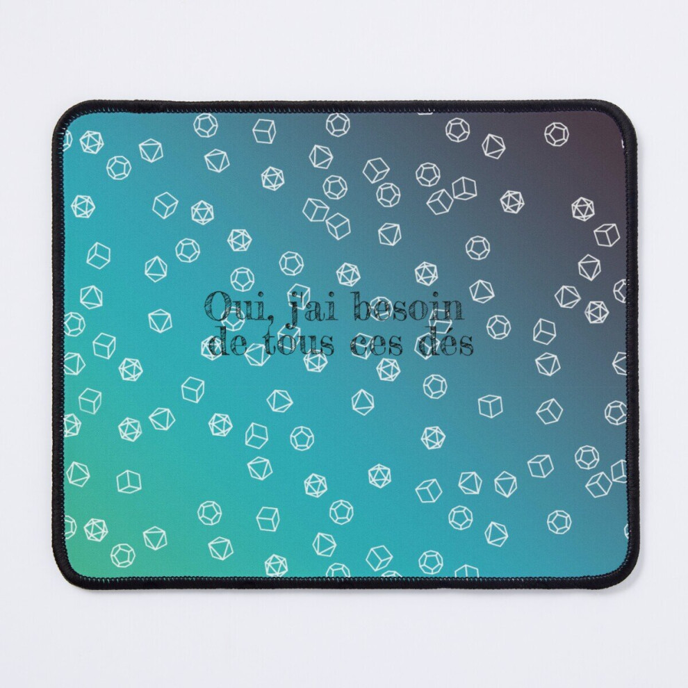 Mouse Pad Never Too Much Dice Atmosphere 11.8 X 9.8 Inch Computer Mat Gaming Office Mousepad 7802738204117